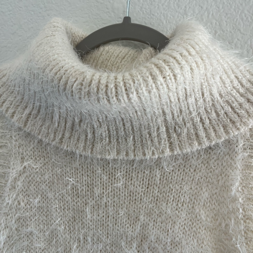 SHOW ME YOUR MUMU | Bohemian Fauna Dress Fuzzy in Cream Knit | Size Extra Small - Picture 5 of 9